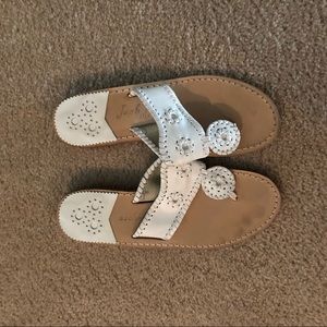 Jack Rogers White Sandals